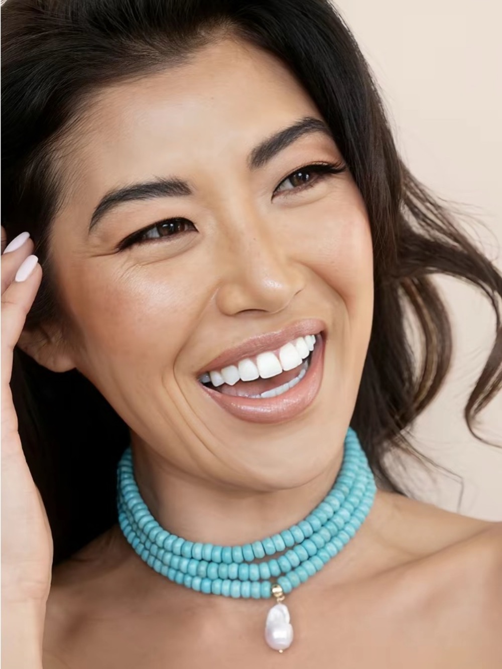 Ettika Marine Layers Turquoise Choker Necklace